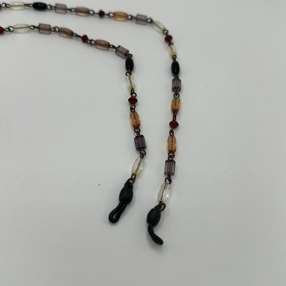 Beaded glass eyeglasses necklace - Picture 2 of 2